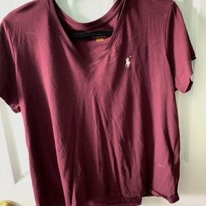 Burgundy XL Ralph Lauren t-shirt